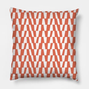 Orange Bold Geometric Pattern 3 Pillow