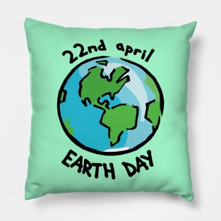 Earth Day Pillow