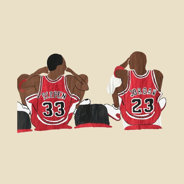 Jordan And Pippen by  finitojuarez