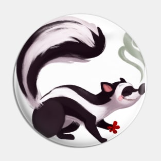 Cute Skunk Drawing Pin