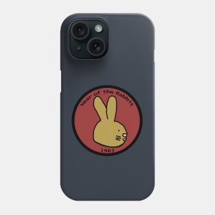 Year of the Rabbit 1963 Bunny Portrait Phone Case