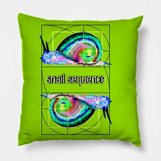 rainbow snails Pillow