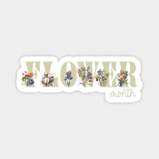 Flower Month Magnet