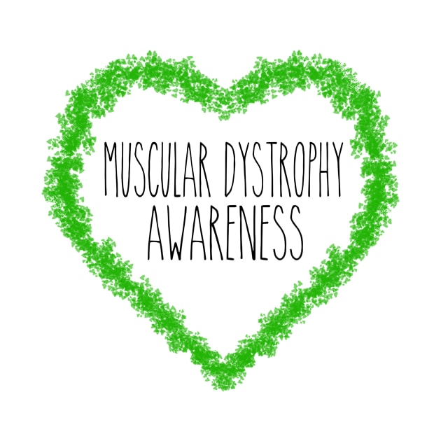 Muscular Dystrophy Awareness Heart Support by MerchAndrey