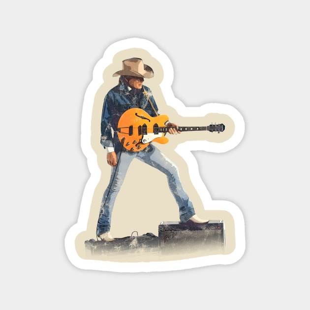 Country Singer Legend Magnet by AdiGimbal