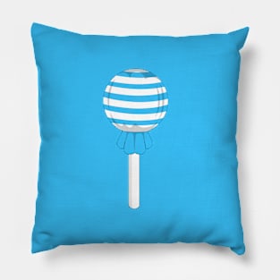 Blue stripe lollipop Pillow