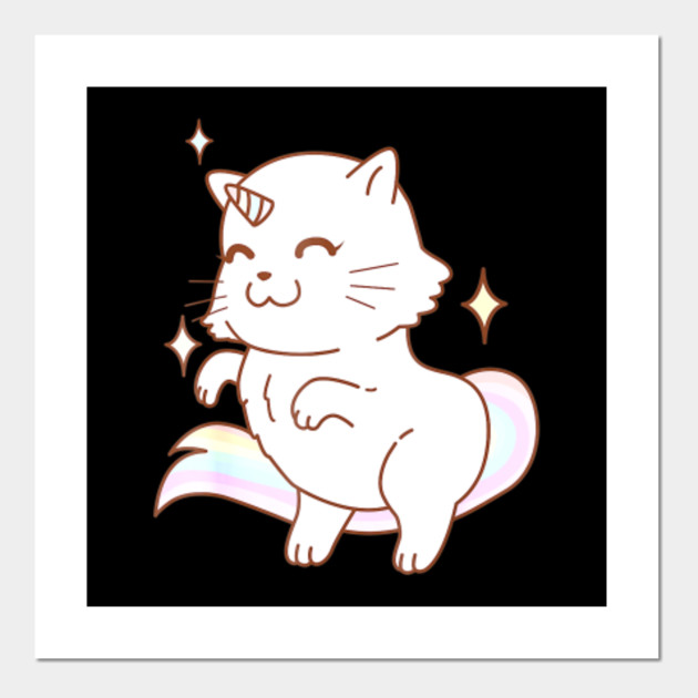 Caticorn Rainbow Cat Kittycorn Unicorn Tee Caticorn Rainbow Cat