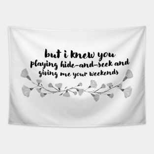 Cardigan Lyrics Black and White Tapestry