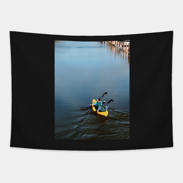 Kayaking Tapestry by EileenMcVey