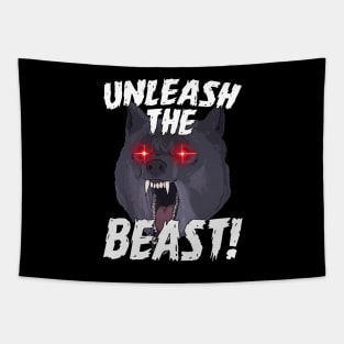 Funny Gym Beast Motivational Sports Quotes Tapestry