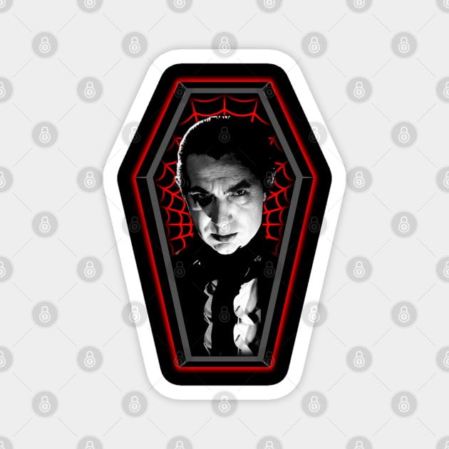 COFFIN MUGSHOT 3 (DRAC) Magnet by GardenOfNightmares