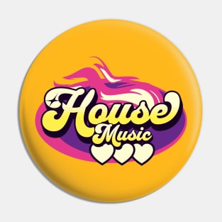 HOUSE MUSIC  - House Music Heat (Purple/Yellow) Pin