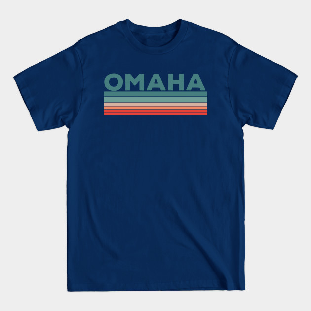 Discover Omaha Nebraska Retro Vintage 70s 80s Design - Omaha - T-Shirt