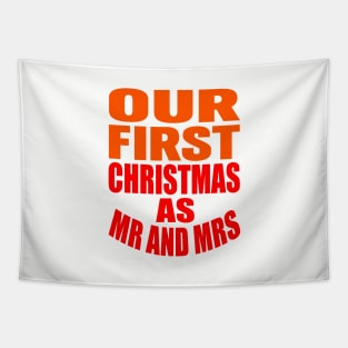 Our first Christmas as Mr and Mrs Tapestry