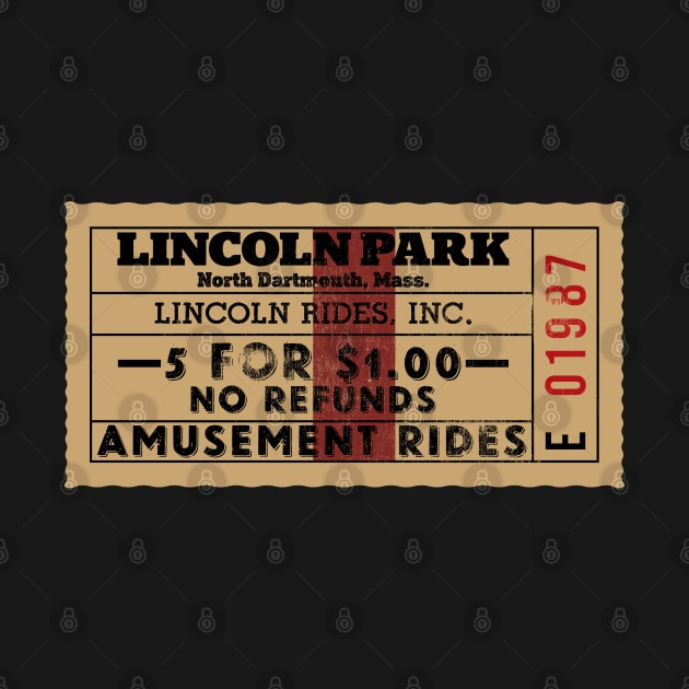 Lincoln Park Amusement Park Admission Ticket Retro by Gimmickbydesign