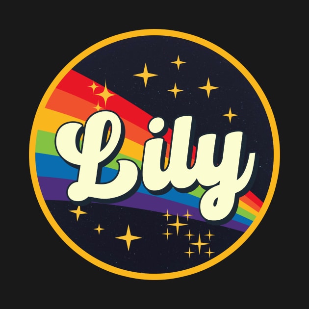 Lily // Rainbow In Space Vintage Style by LMW Art