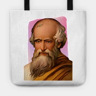 Greek Mathematician Archimedes illustration Tote