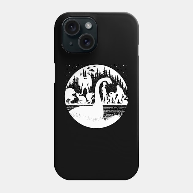 Cryptid Creatures Phone Case by Tesszero