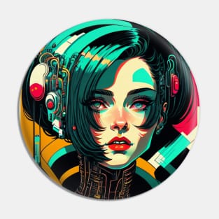 Retro Futurista Pin