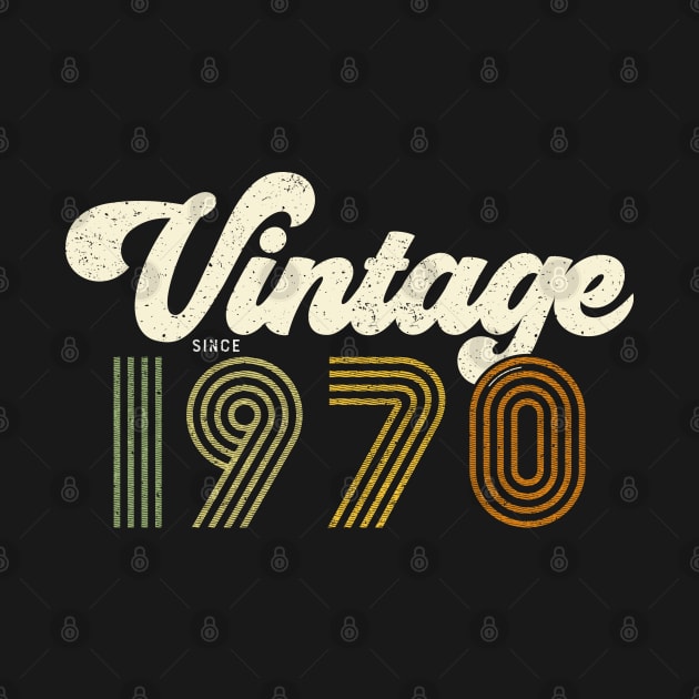 50th Birthday Gift 2020 - Retro - Vintage since 1970 by Shirtbubble