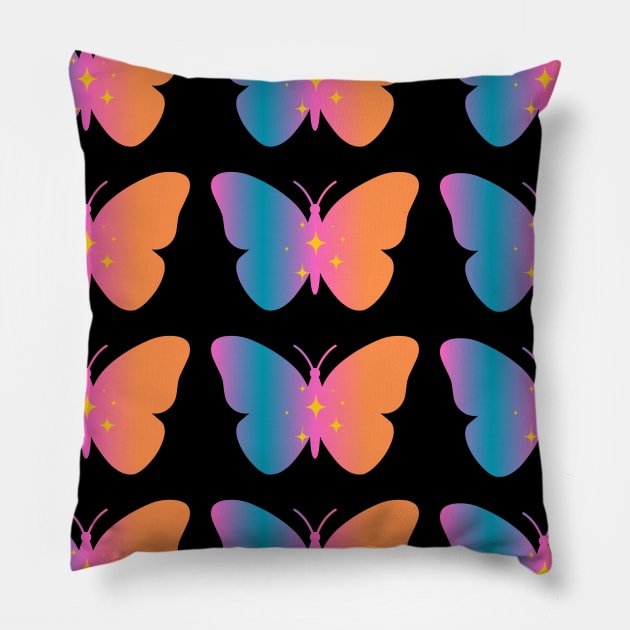 Patterns of Fantasy Butterfly Pillow by Yayabeeart
