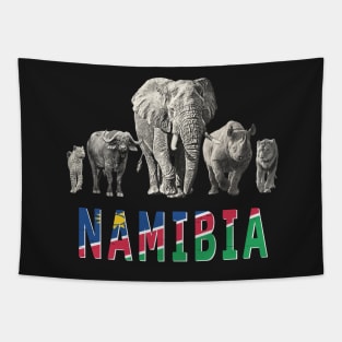 Africa's Big Five Namibia Pride Wildlife Tapestry