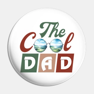 Cool Dad Retro fathers day gift for husband dad Pin