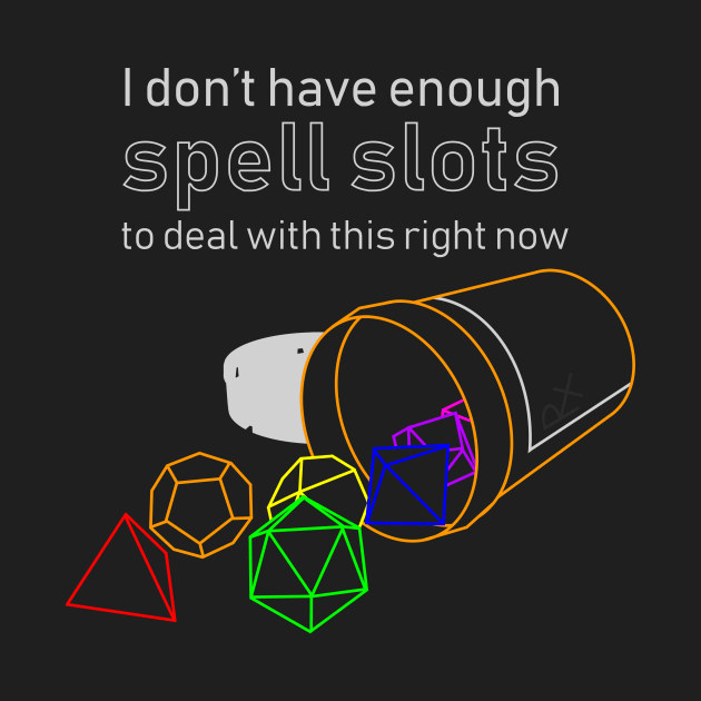 Spell Slots - Chronic Illness (light text version) by InsomniaDoodles