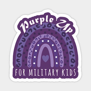 Purple Up For Military Kids Magnet