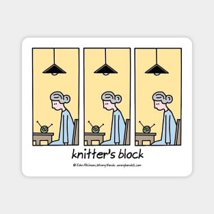 Knitter's block Magnet