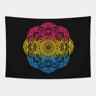 Pansexual Pride Mandala Tapestry