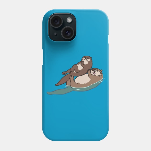 Acroyoga Otter Phone Case by huebucket