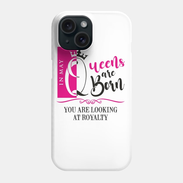 May Birthday Queen Phone Case by DistinctApparel