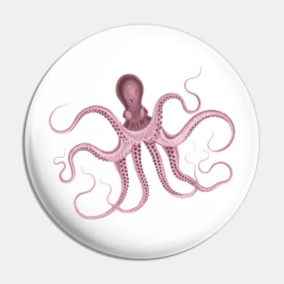 Pink octopus Pin