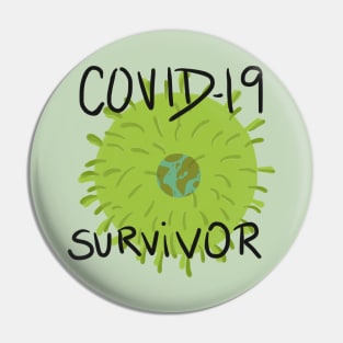 COVID19 survivor Pin