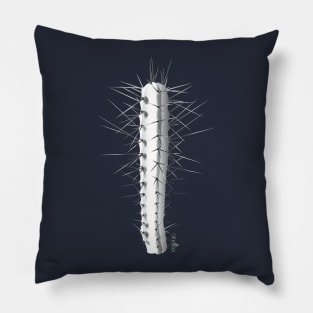 Trichocereus Bridgesii 2 Black & White Pillow