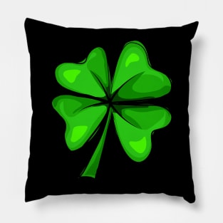 Four Leaf Clover Shamrock Happy St Patrick's Day Men Women Pillow