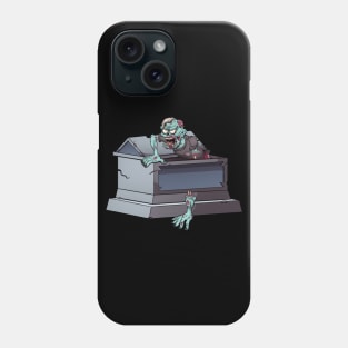 Zombie Coming Out Coffin Phone Case