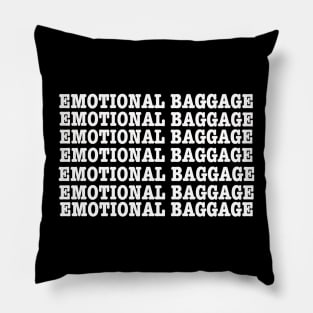 Emotional baggage minimal pattern Pillow