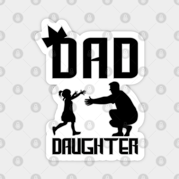 Dad and Daughter Magnet by ilhnklv