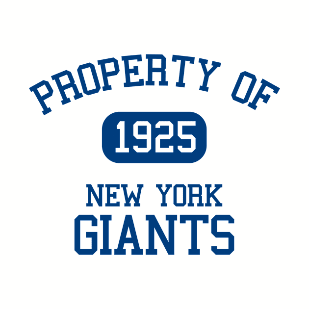 Property of New York Giants by Funnyteesforme