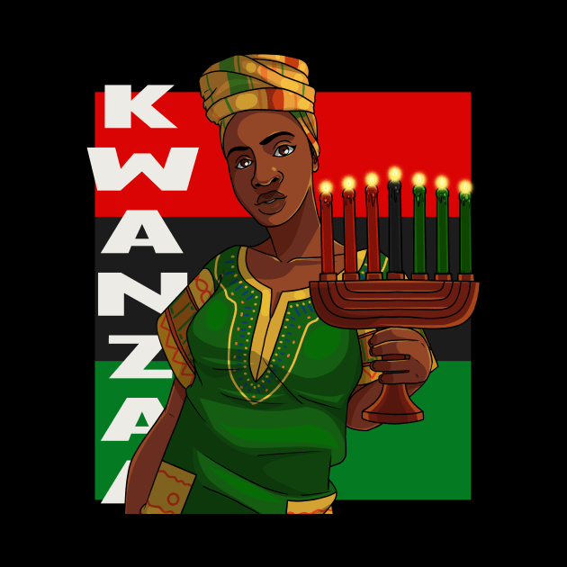 Happy Kwanzaa Day Kinara Candles by Noseking