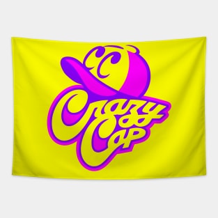 Crazy Cap Logo Tapestry