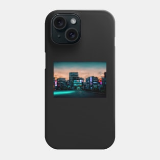 Tokyo City Street View With Neon signs / Tokyo, Japan Phone Case