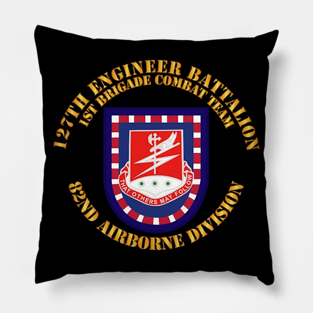 Flash w 127th Engineer Bn Pillow by twix123844