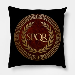 SPQR Symbol of Ancient Rome Pillow