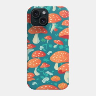 Cute Mushroom Pattern Phone Case