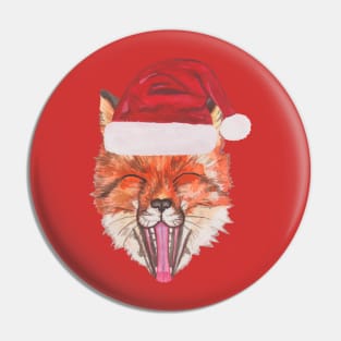 Christmas fox Pin