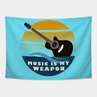Music Is My Weapon Tapestry