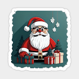 Santa Claus with gifts Magnet